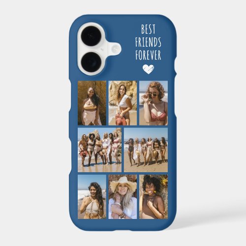 Best Friends Forever 8 Photo Blue iPhone 17 Case