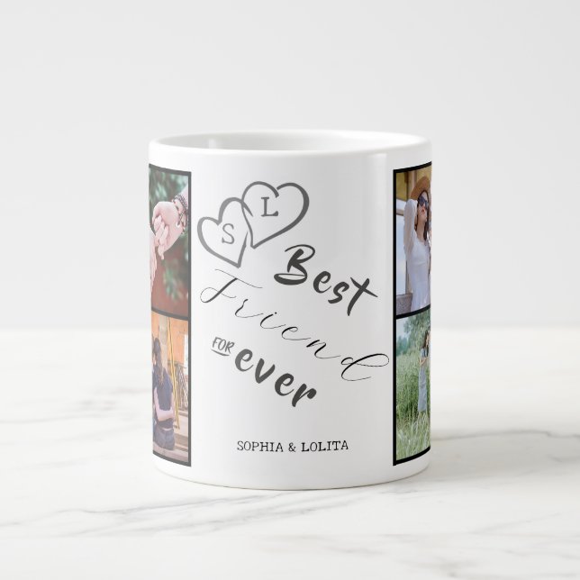 Best Friends Forever 8-Photo Collage Specialty Mug (Front)