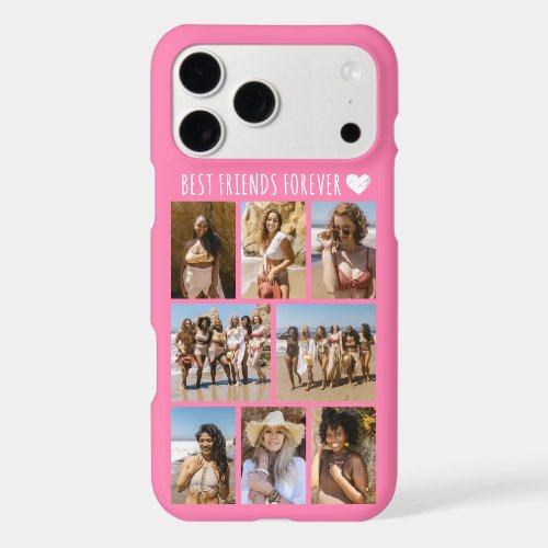 Best Friends Forever 8 Photo Pink iPhone 17 Pro Max Case
