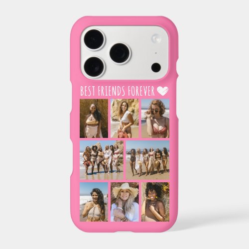 Best Friends Forever 8 Photo Pink iPhone 17 Pro Case