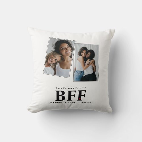 Best Friends Forever BFF Bestie Photo Pillow