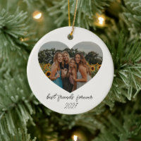 Best Friends Forever BFF Custom Heart Photo Year