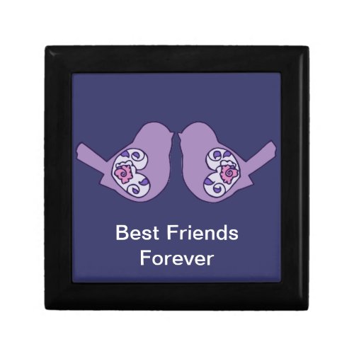 Best Friends Forever BFF Cute Love Birds Jewelry Box