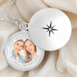 Best Friends Forever BFF Simple Modern Photo Locket Necklace<br><div class="desc">This simple and classic design is composed of serif typography and add a custom photo. "Best Friends Forever" circles the photo of your friends</div>