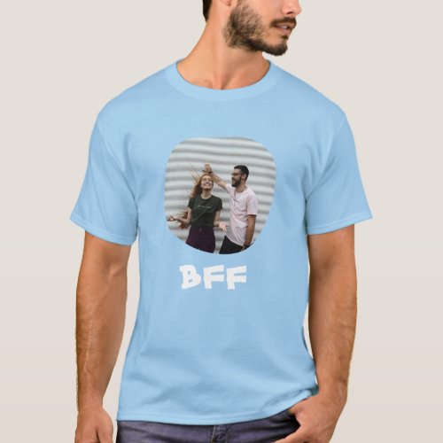 Best Friends Forever BFF upload your square photo  T_Shirt