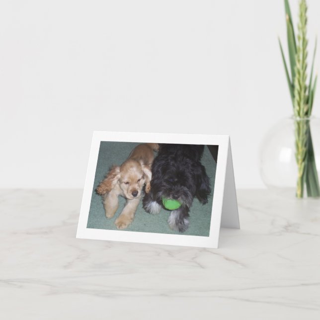 BEST FRIENDS FOREVER BIRTHDAY WISHES FROM PUPS CARD (Front)