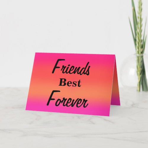 Best Friends Forever Bracelet Card