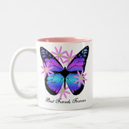 Best Friends Forever Butterfly Mug