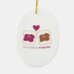 Best Friends Forever Ceramic Ornament