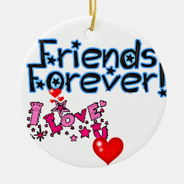 **BEST FRIENDS FOREVER** CHRISTMAS ORNAMENT (Front)