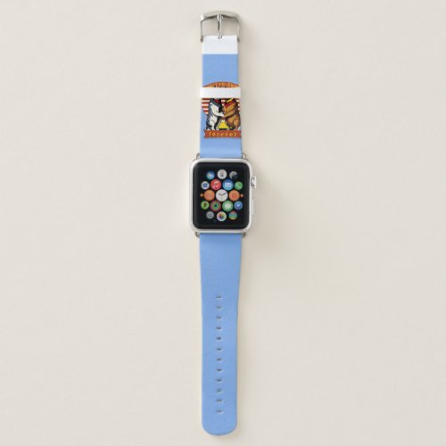 Best friends forever _ Classic Comic Bulldogs Frie Apple Watch Band