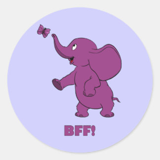 Best Friends Forever Classic Round Sticker