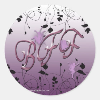 Best friends forever classic round sticker