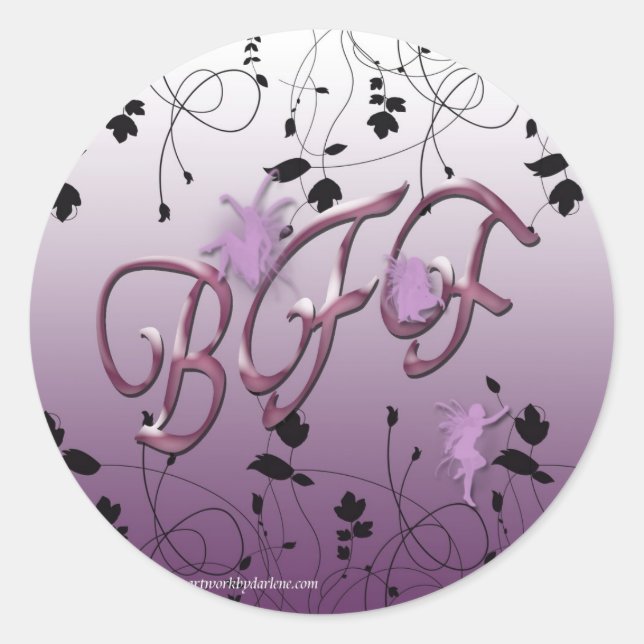 Best friends forever classic round sticker (Front)