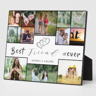 Best Friends Forever | Custom 12-Photo Collage  Plaque