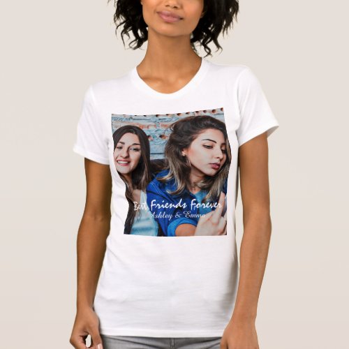 Best Friends Forever Custom Photo and Name T_Shirt