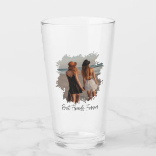 Best Friends Forever Custom Photo  Glass