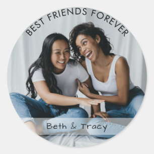 Best Friends Forever Custom Photo & Name Sticker