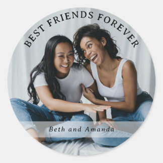 Best Friends Forever Custom Photo & Name Sticker
