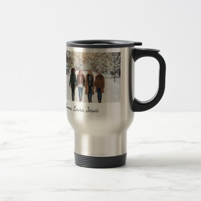 Best Friends Forever Custom Photo Personalized Cof Travel Mug (Right)