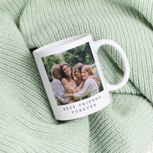Best Friends Forever Custom Photo Personalized  Coffee Mug (Creator Uploaded)