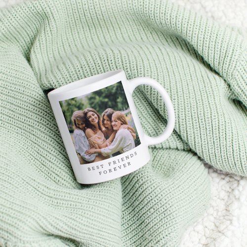 Best Friends Forever Custom Photo Personalized  Coffee Mug