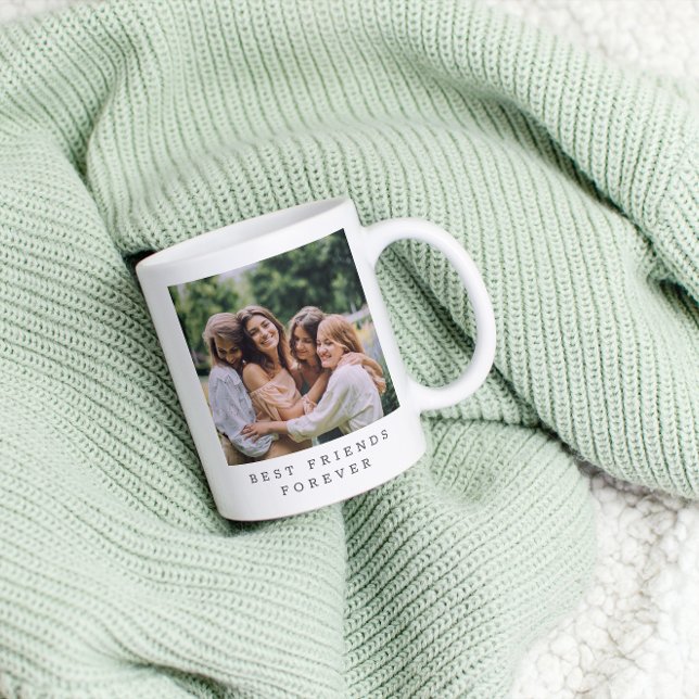 Best Friends Forever Custom Photo Personalized  Coffee Mug (Creator Uploaded)