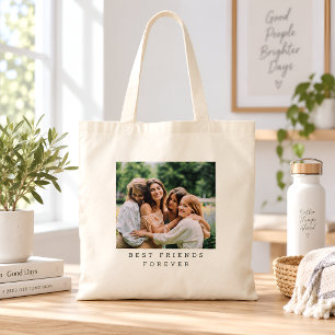 Best Friends Forever Custom Photo Personalized Tote Bag