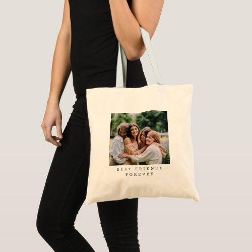 Best Friends Forever Custom Photo Personalized   Tote Bag