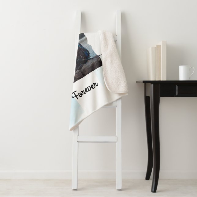 Best Friends Forever Custom Photo Sherpa Blanket (In Situ)