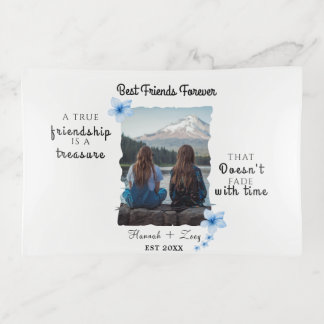 Best Friends Forever Custom Photo Trinket Tray
