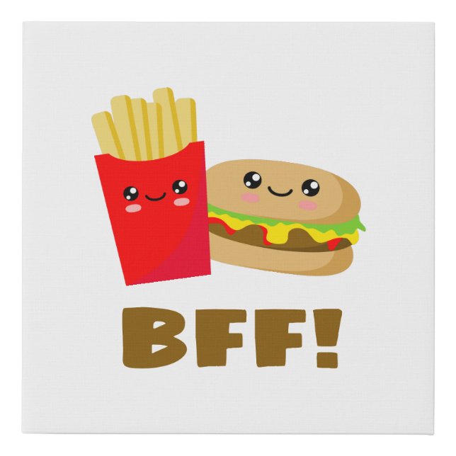 Best Friends Forever Faux Canvas Print (Front)