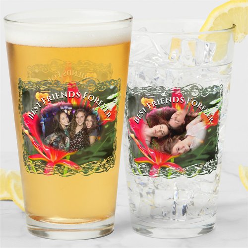 Best Friends Forever Flaming Beauty 1583 Beer Glass
