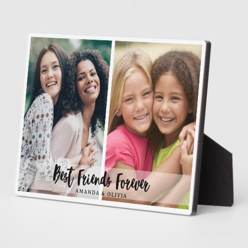 Best Friends Forever Friendship 2 Photo Keepsake   Plaque