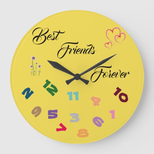 BEST FRIENDS FOREVER FRIENDSHIP CLOCK