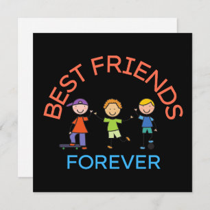 BEST FRIENDS FOREVER, FRIENDSHIP, FRIEND DAY INVITATION