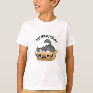 Best Friends Forever Funny Cat And Box Pun T-Shirt