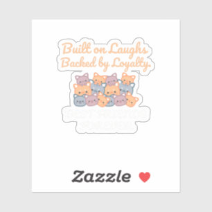 BEST FRIENDS FOREVER, FUNNY CAT, FRIENDSHIP DAY STICKER