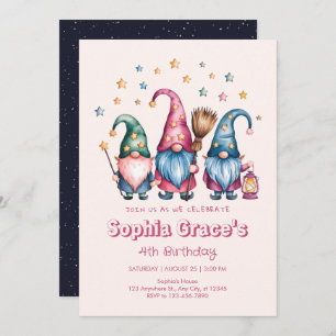 Best friends forever gnomes invitation