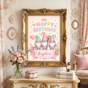 Best friends forever gnomes poster