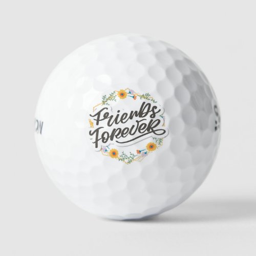 BEST FRIENDS FOREVER GOLF BALL