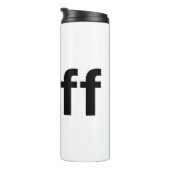 BEST FRIENDS FOREVER Hashtag Thermal Tumbler (Rotated Right)