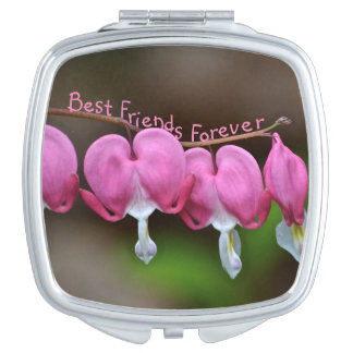 Best Friends Forever Hearts Compact Mirror