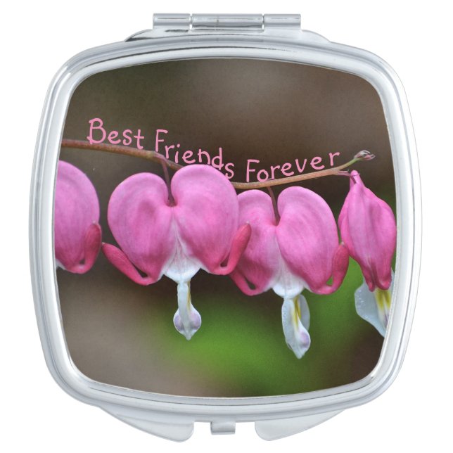 Best Friends Forever Hearts Compact Mirror (Front)