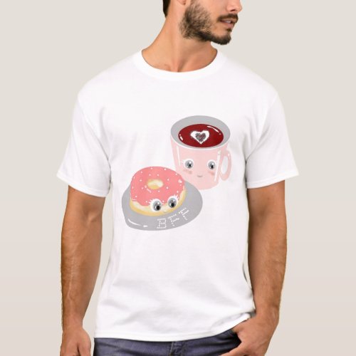 Best Friends Forever Kawaii Coffee and Donut BFF T_Shirt