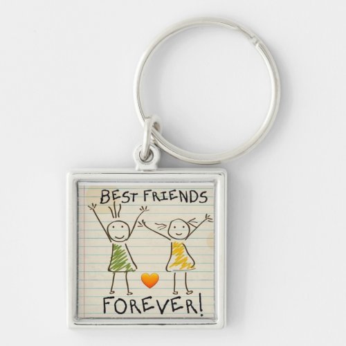 BEST FRIENDS FOREVER KEYCHAIN