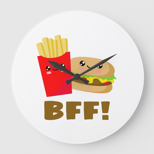 Best Friends Forever Large Clock (Front)