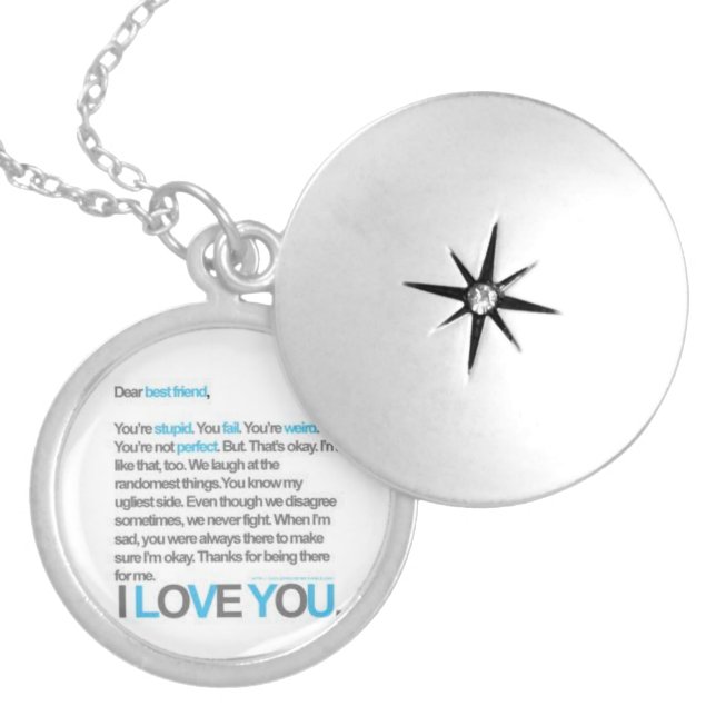 Best Friends forever Locket Necklace (Front)