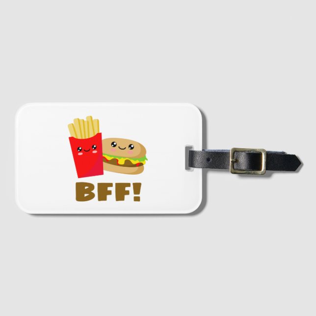 Best Friends Forever Luggage Tag (Front Horizontal)