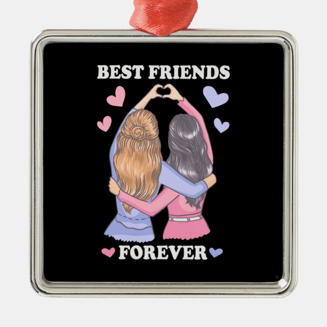 Best Friends Forever Metal Ornament (Front)